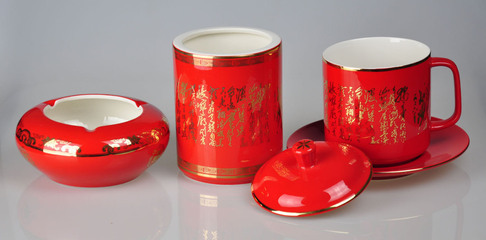【?？?頭詩詞紅瓷茶具 茶道 中國千年文化】價格,廠家,圖片,茶具套裝,安徽?？筒Ａ髅笥邢挢熑喂?